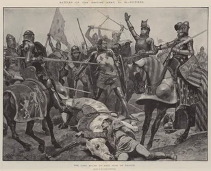Battles of the British Army, Poitiers, the Last Stand of King John of France